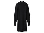 Robe pull côtelée femme