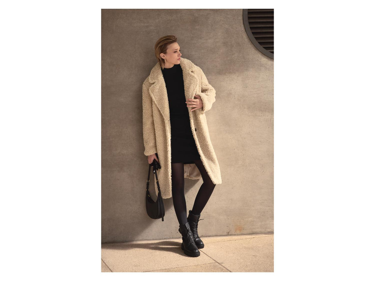 Robe pull côtelée femme