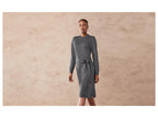 Robe pull femme, avec fentes latérales