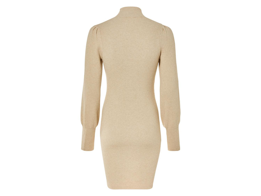 Robe pull pour femme, à manches longues bouffantes
