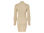 Robe pull pour femme, à manches longues bouffantes