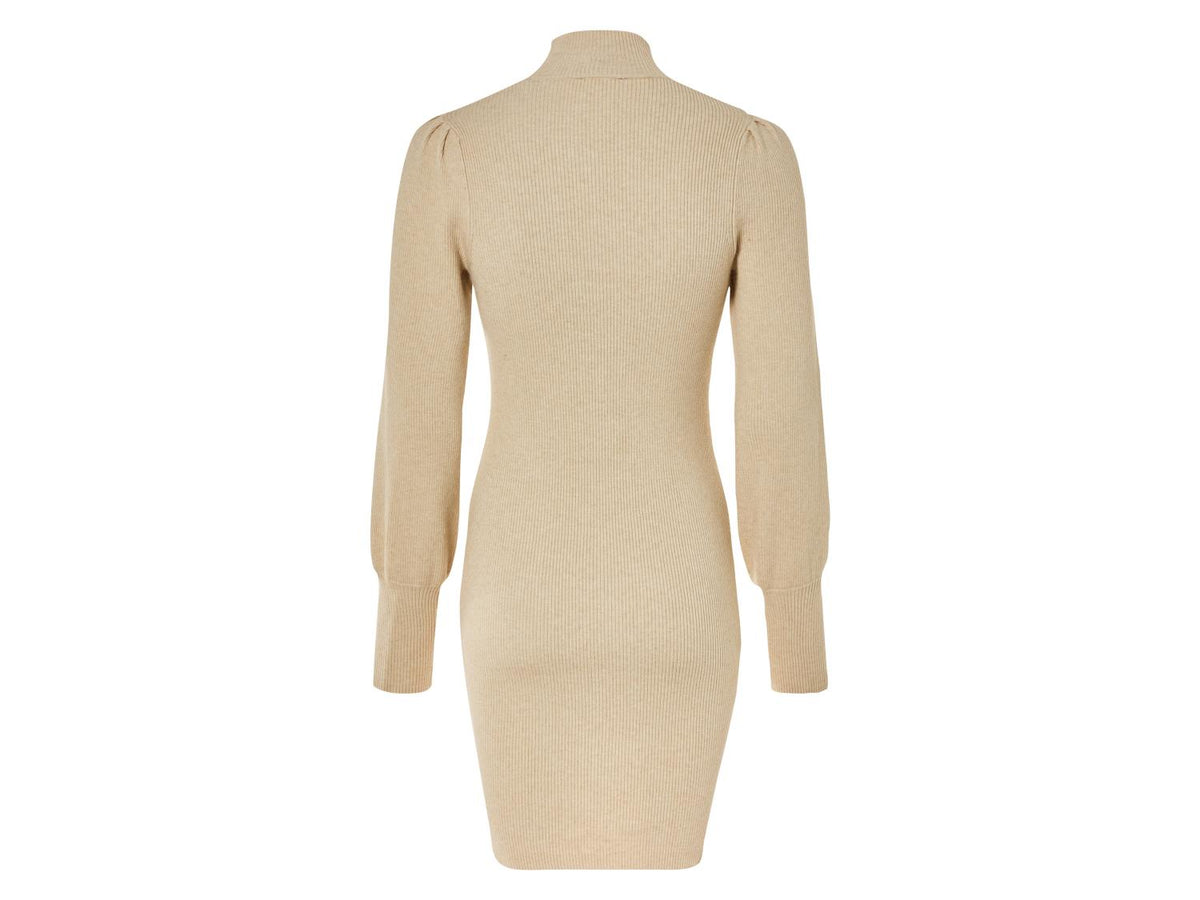 Robe pull pour femme, à manches longues bouffantes