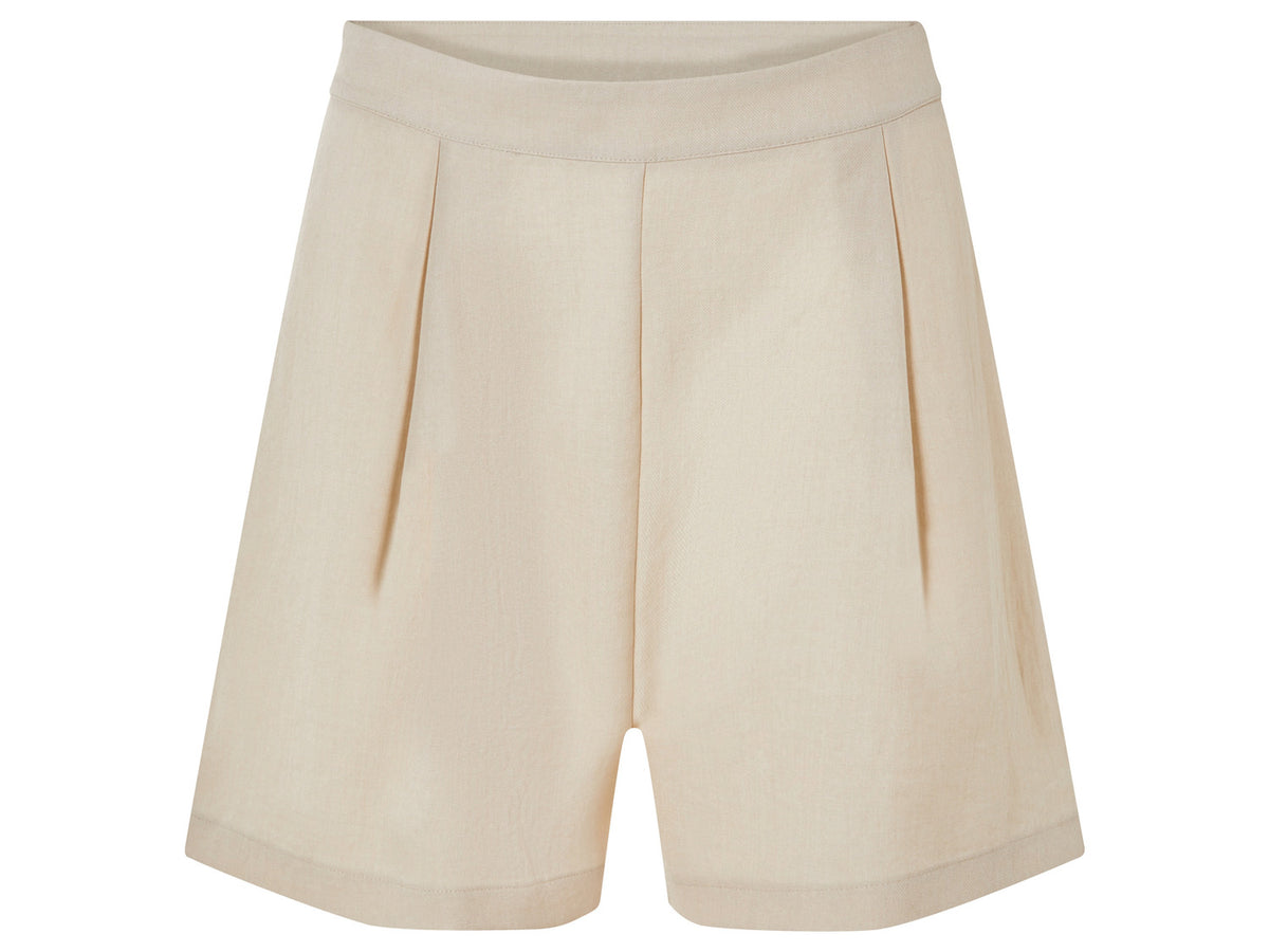 Short effet lin femme
