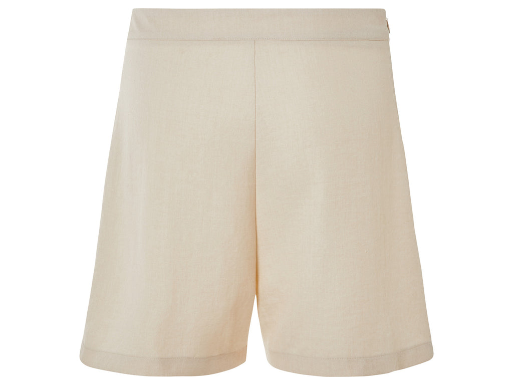 Short effet lin femme