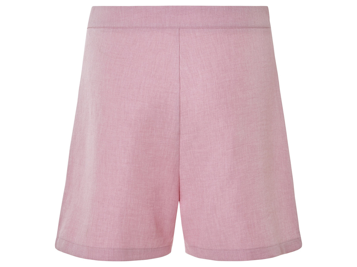 Short effet lin femme