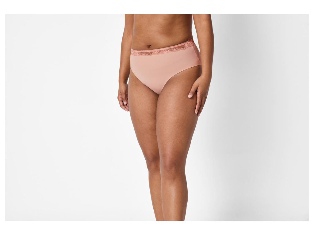 Slips femme taille haute, 2 pièces