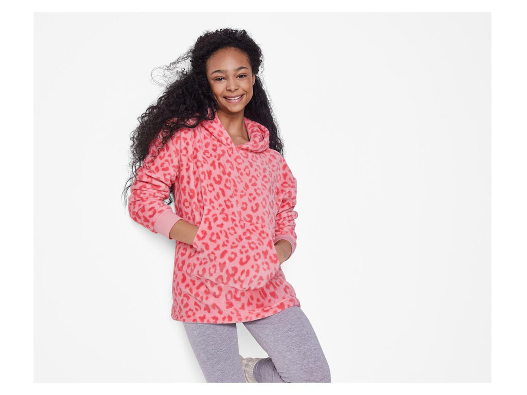 Sweat à capuche oversize en peluche