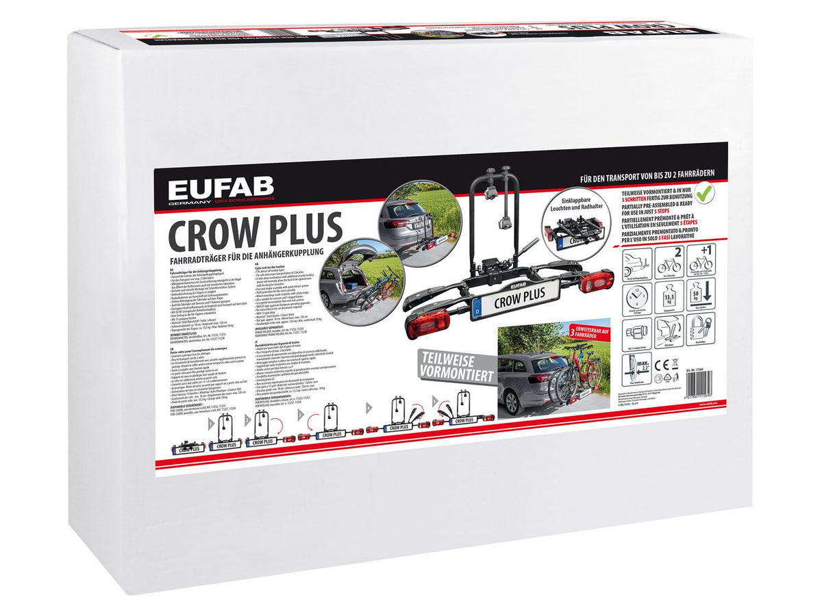 Porte-vélos Crow Plus, pour 2 vélos