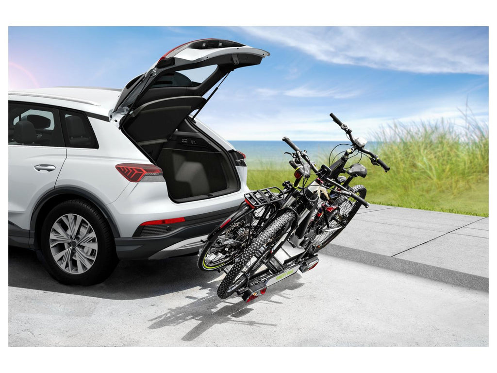 Porte-vélos sur attelage « POKER-F Basic », avec système de fermeture rapide