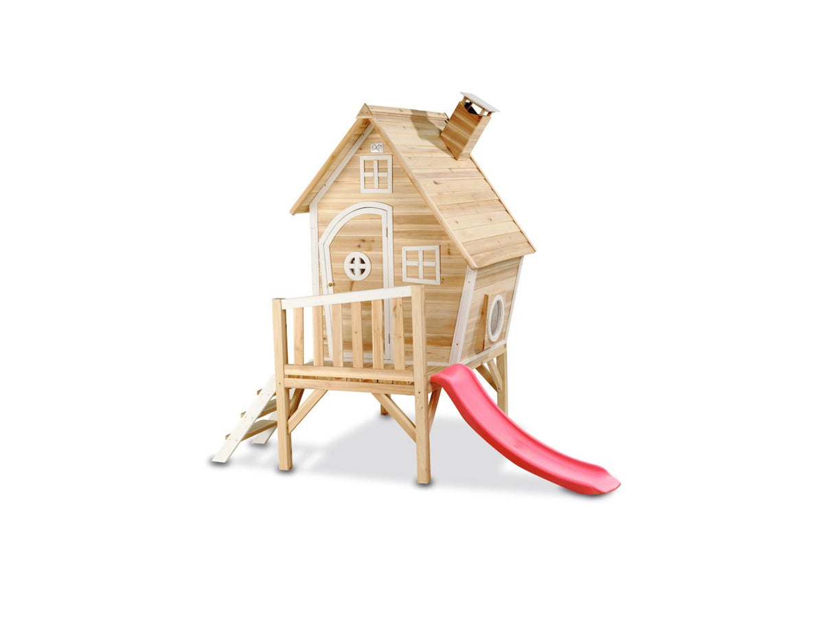 Maisonnette en bois avec toboggan Fantasia 300