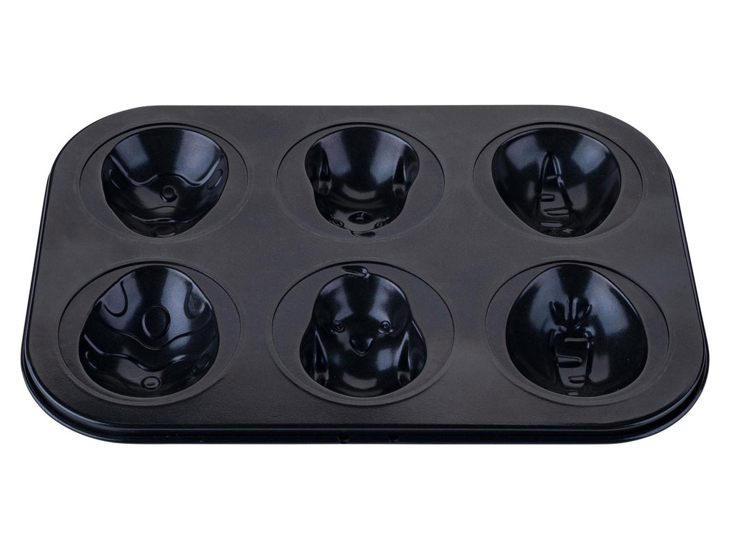 Moule à 6 muffins avec spatule à pâte