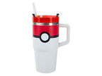 Gobelet en acier inoxydable avec paille, 590 ml