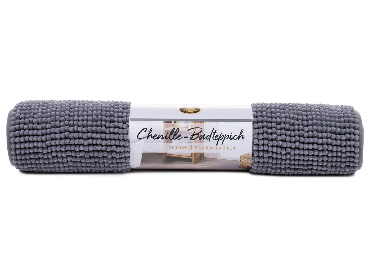 Tapis de bain microfibre chenille, 70 x 120 cm