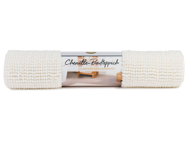 Tapis de bain microfibre chenille, 70 x 120 cm