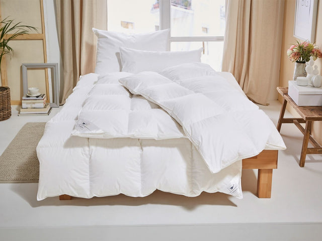 Couette à cassettes en duvet