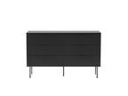 Commode KARBY 4 tiroirs Noir