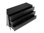 Commode KARBY 4 tiroirs Noir
