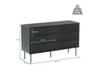 Commode KARBY 4 tiroirs Noir
