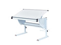 Bureau Matts 3 en 1, 118 x 63-93 x 73 cm, blanc