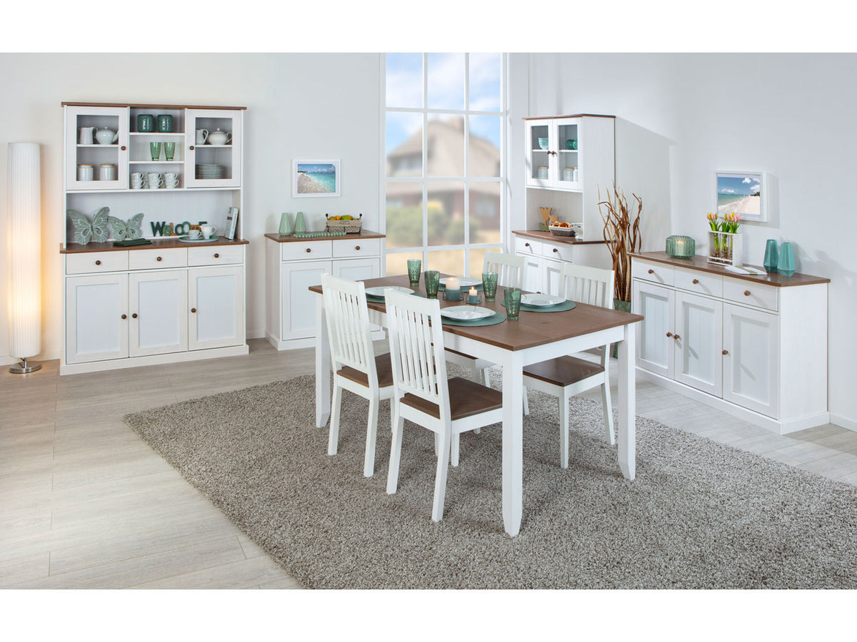 Commode haut de gamme style campagnard, bois de pin