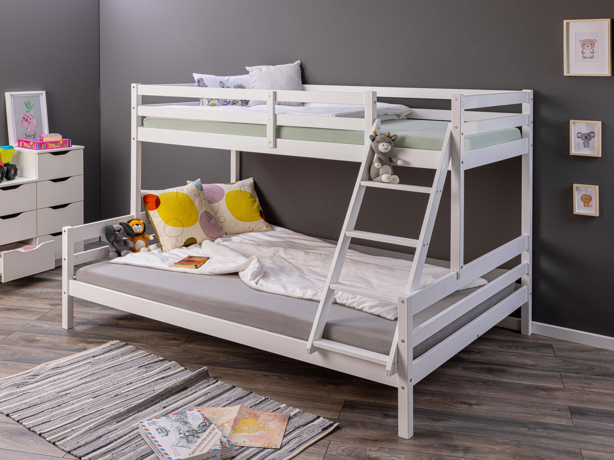 Lit superposé pour enfants « Small Cloud » / « Sleepy Cloud », laqué blanc