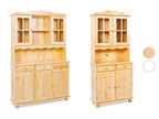 Inter Link Meuble vitrine style champêtre, 2 ou 3 portes