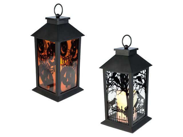 Lanterne d'Halloween LED, avec effet clignotant