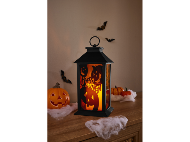 Lanterne d'Halloween LED, avec effet clignotant