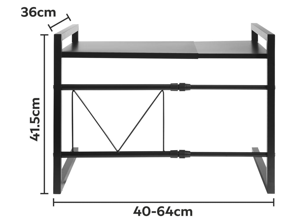 Étagère métallique extensible