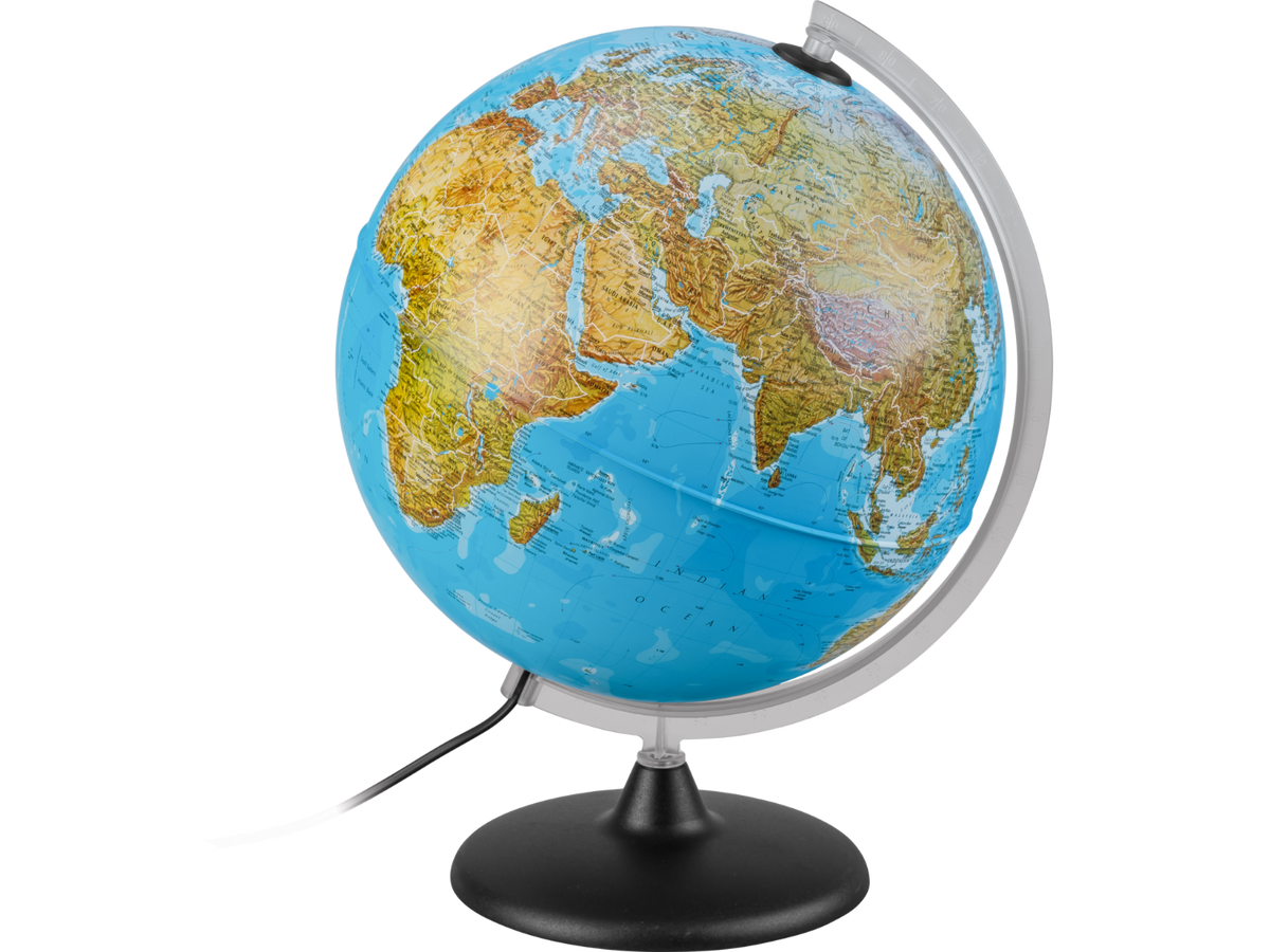 Globe terrestre lumineux, Ø 30 cm
