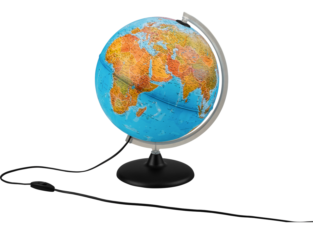 Globe terrestre lumineux, Ø 30 cm
