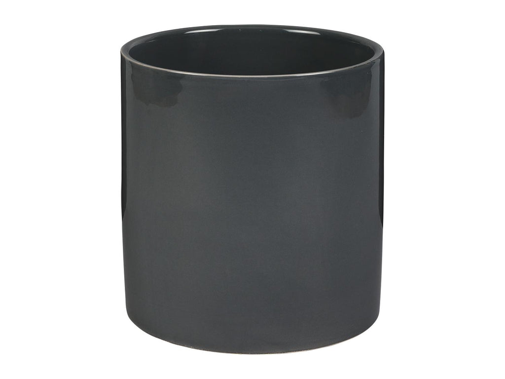 Cache-pot avec support en céramique émaillée