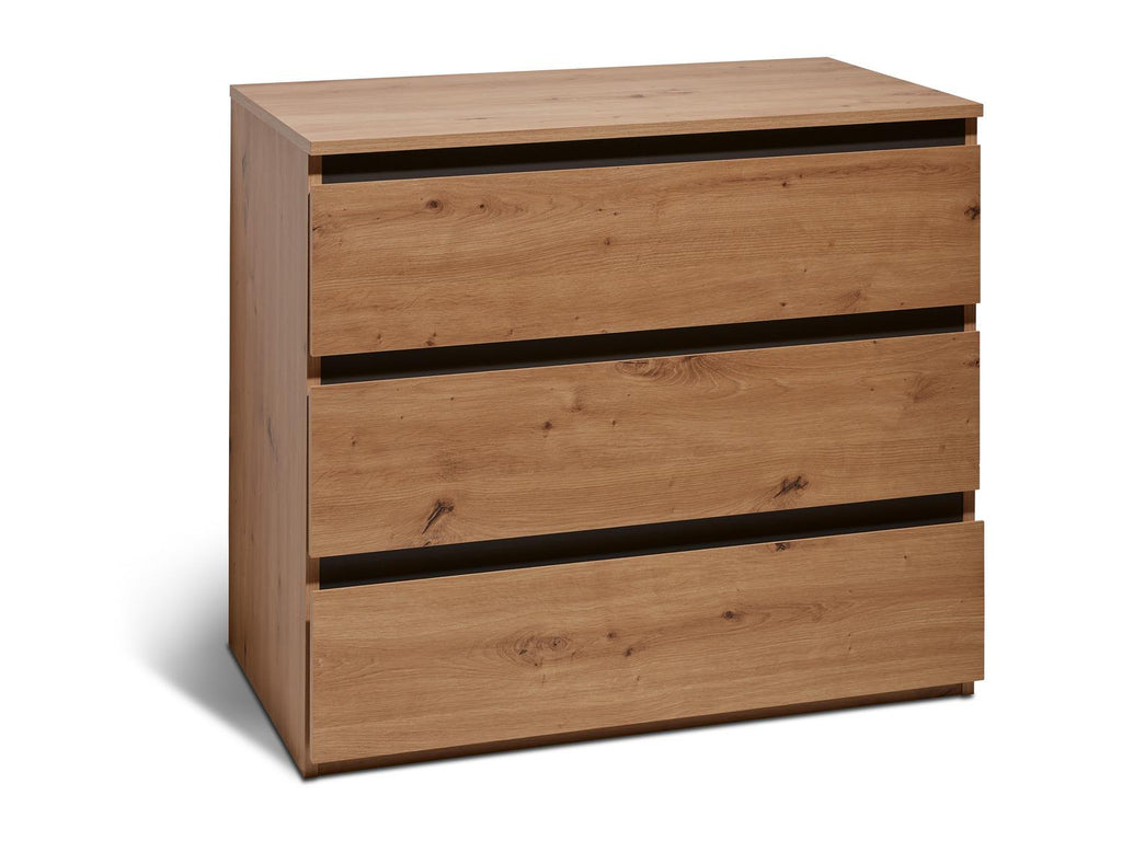 Commode Genève, 80 x 78 x 48 cm, imitation chêne