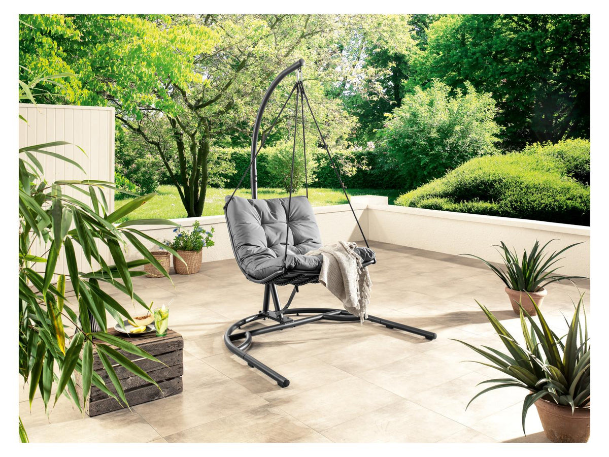 Fauteuil suspendu avec support en acier