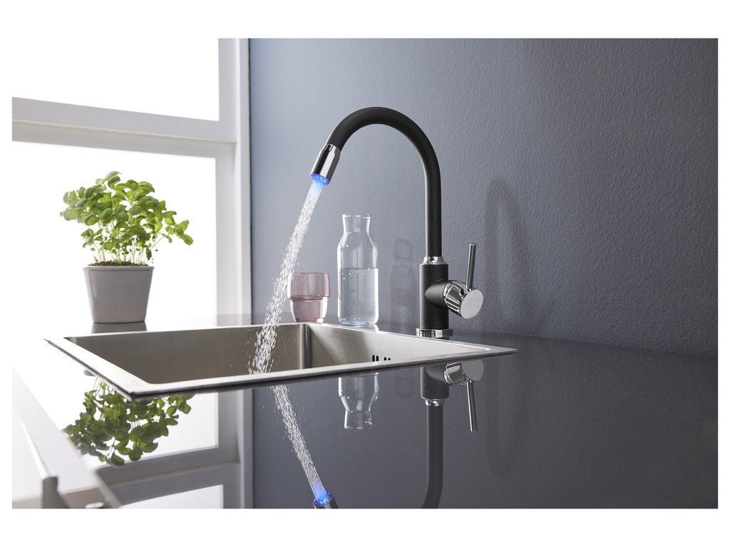 Mitigeur robinet d’évier à LED
