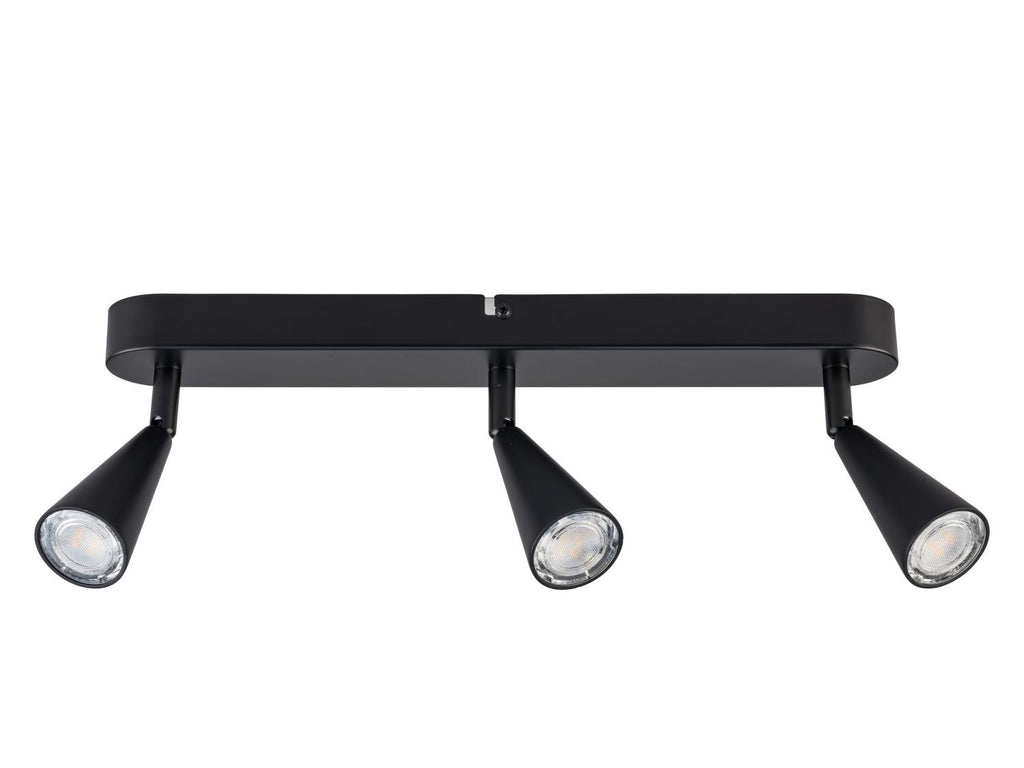 Plafonnier LED, 3 spots, blanc chaud