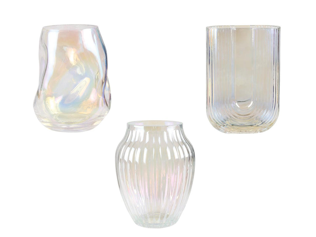 Vase à surface irisée