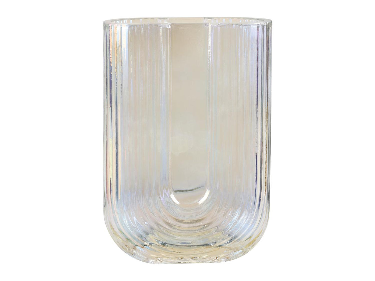 Vase à surface irisée