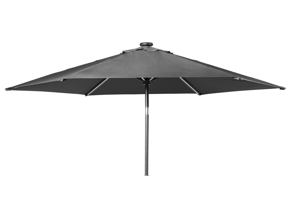 Parasol avec éclairage solaire LED