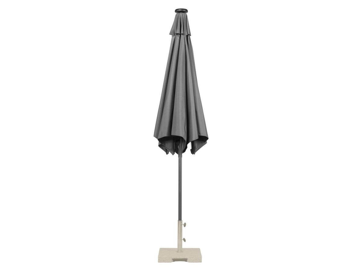 Parasol avec éclairage solaire LED