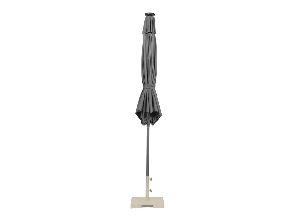 Parasol avec éclairage solaire LED