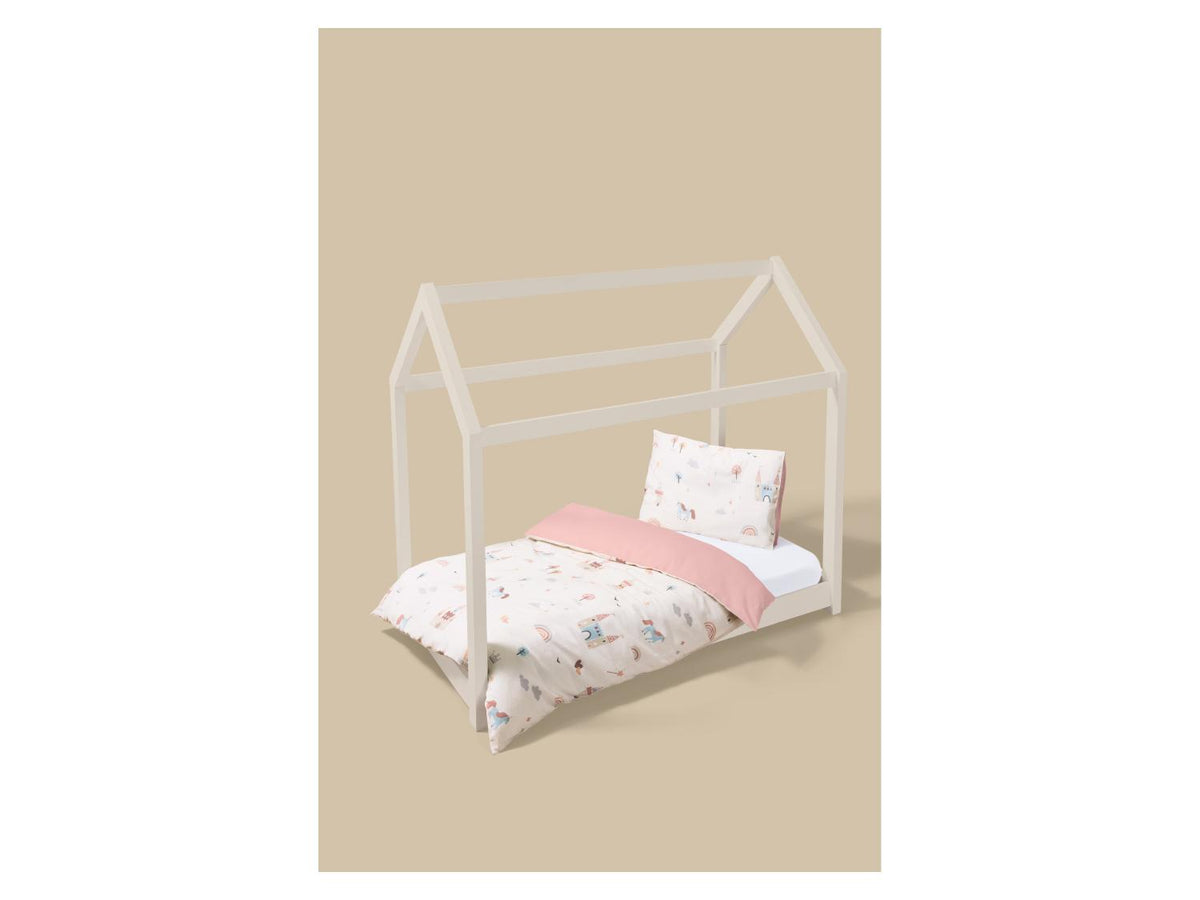 Parure de lit bébé réversible, 3 pièces