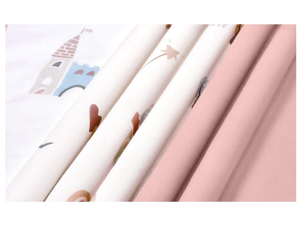Parure de lit bébé réversible, 3 pièces