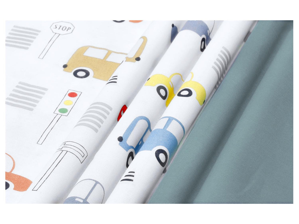 Parure de lit bébé réversible, 3 pièces