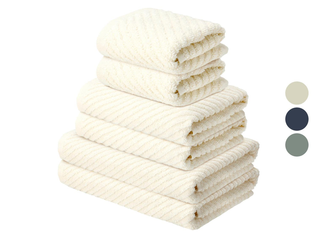 Serviettes éponge, 6 pièces