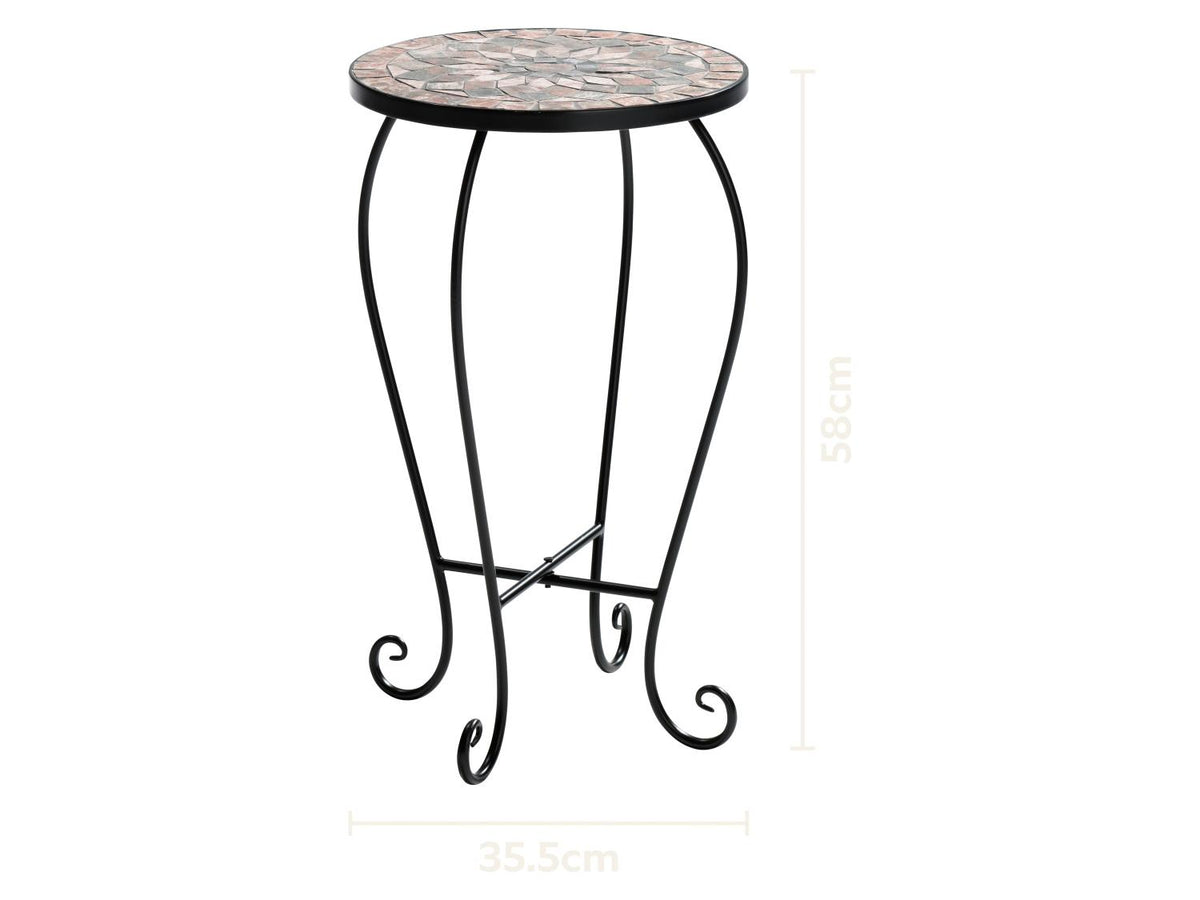 Table d’appoint en mosaïque, Ø 35,5 cm