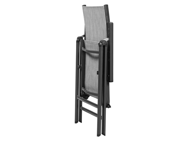 Table de jardin + Lot de 6 fauteuils en aluminium Houston