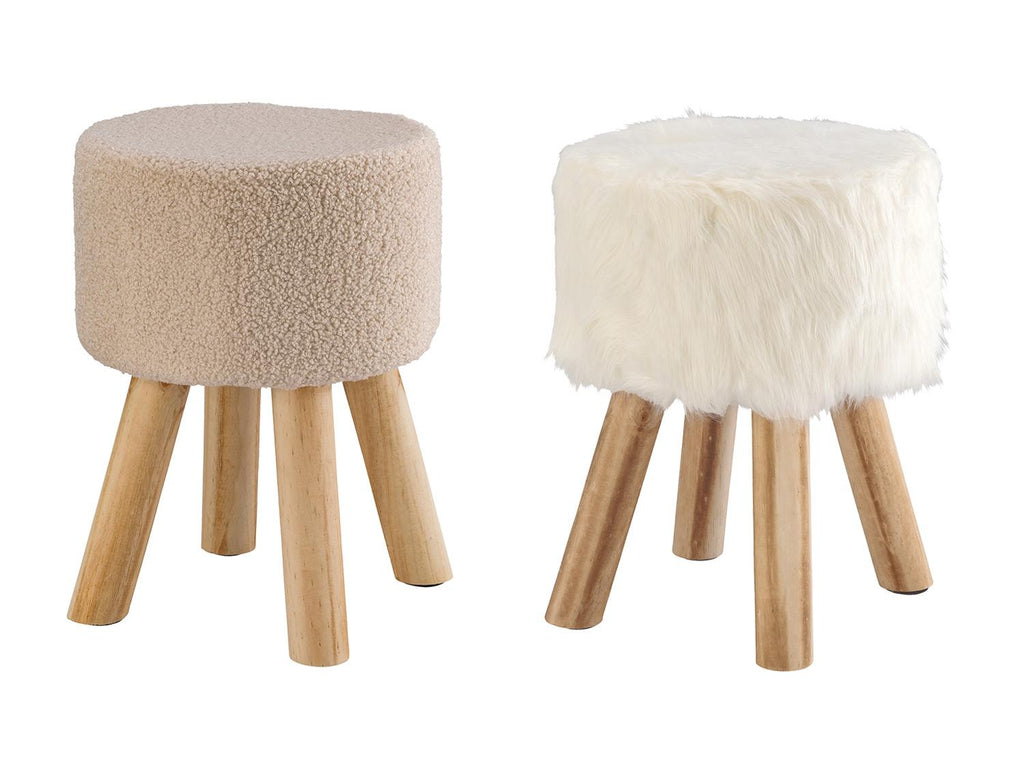 Tabouret en fourrure