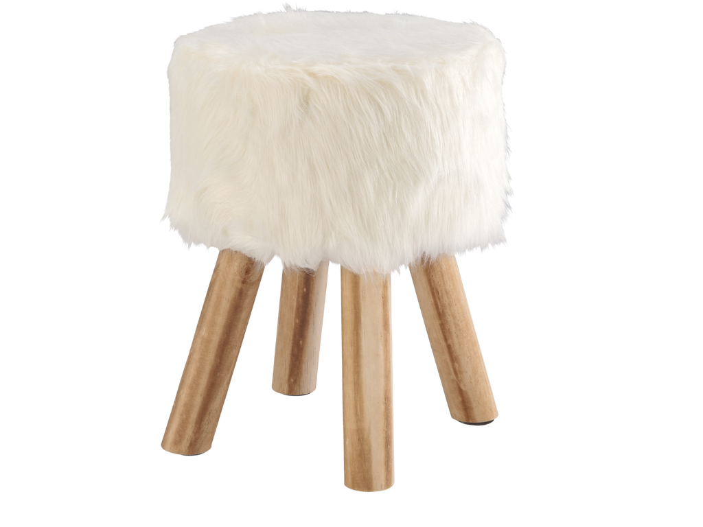 Tabouret en fourrure