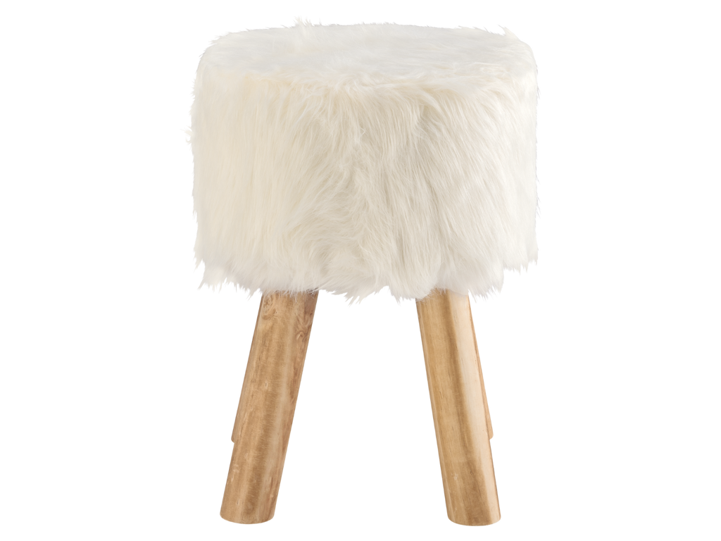 Tabouret en fourrure
